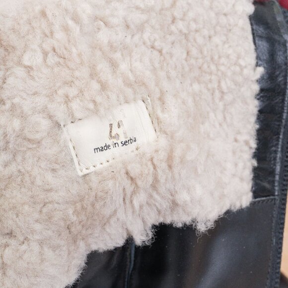 Voile Blanche Women Black Leather Zip Fleece Lined Winter Boots sz 9.5US EUR41 - Picture 8 of 9